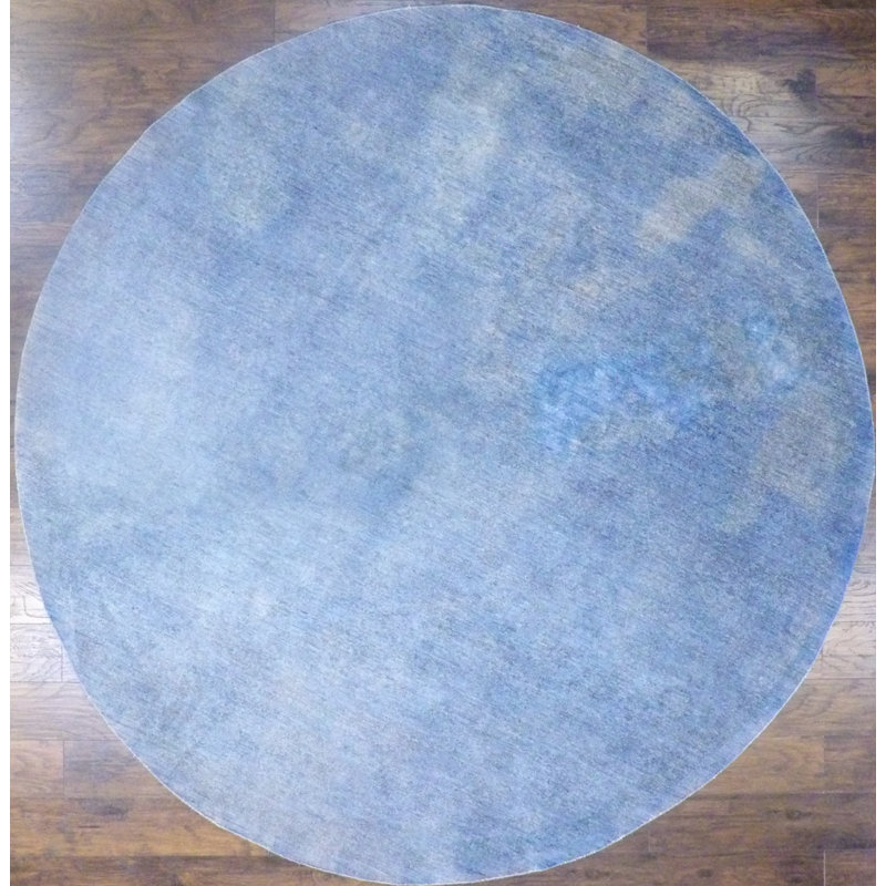 Tapis unique bleu 9 pi Carnella