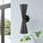 Jeryme Mid-Century Modern Small Indoor Exterior Wall Sconce-492237409