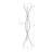 Coat Rack, Hall Tree, Free Standing, 3 Hooks, Entryway, 72"H, Bedroom, Black Metal, Contemporary, Modern