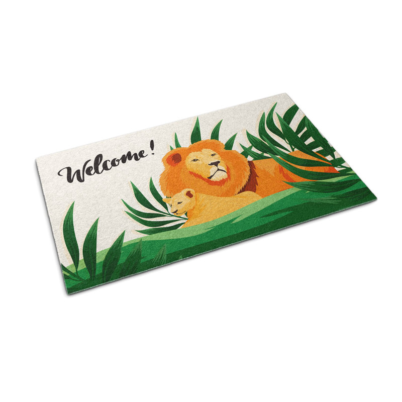 Non-Slip Geometric Outdoor Doormat