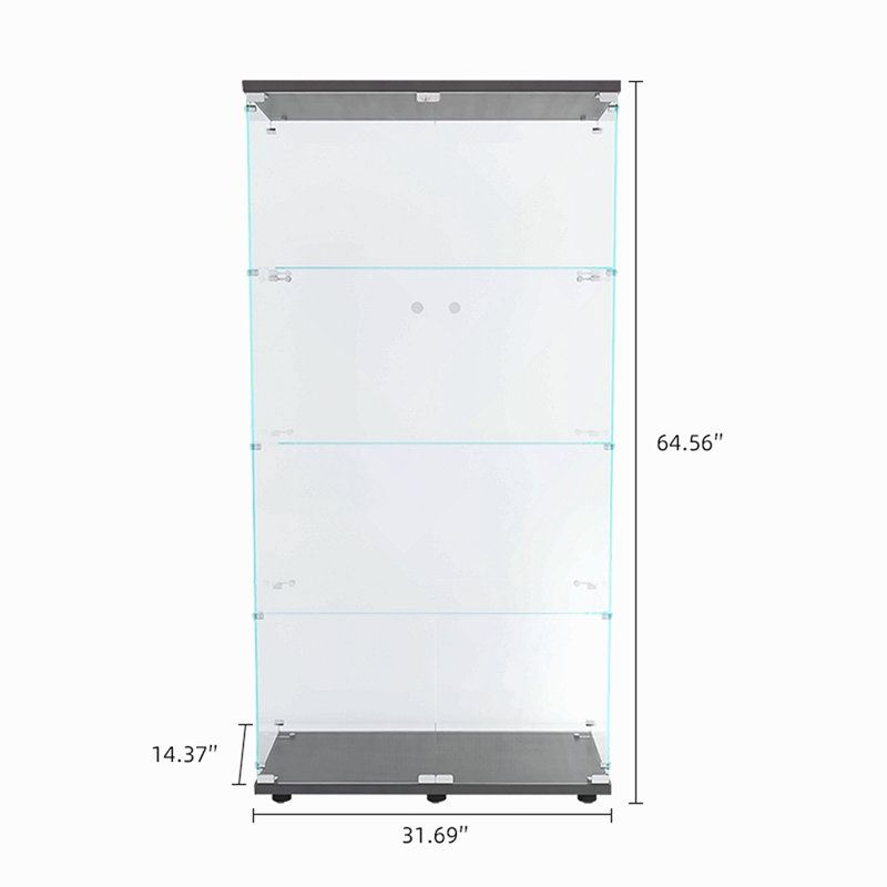Vitrine à deux portes avec 4 tablettes