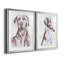 «Sitting Dog I», reproduction encadrée de qualité supérieure - prête à être accrochée-112887855-112887854