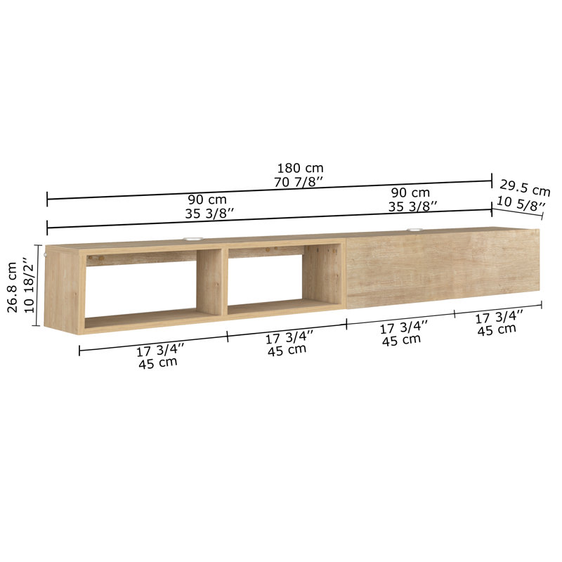 Modular Box Floating Tv Stand