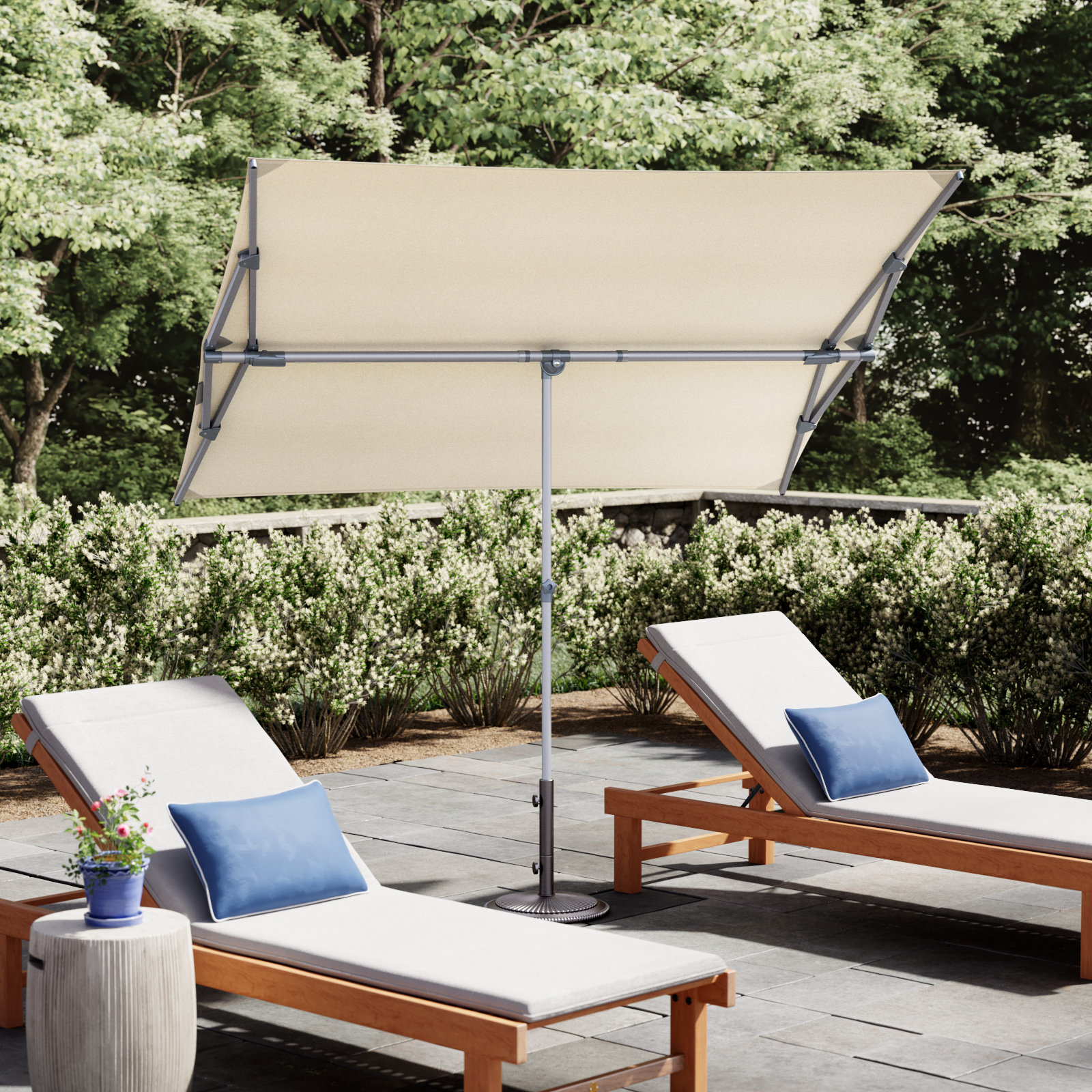 Karlson 83.6'' Outdoor Umbrella, Canvas Natural Sunbrella® Canvas