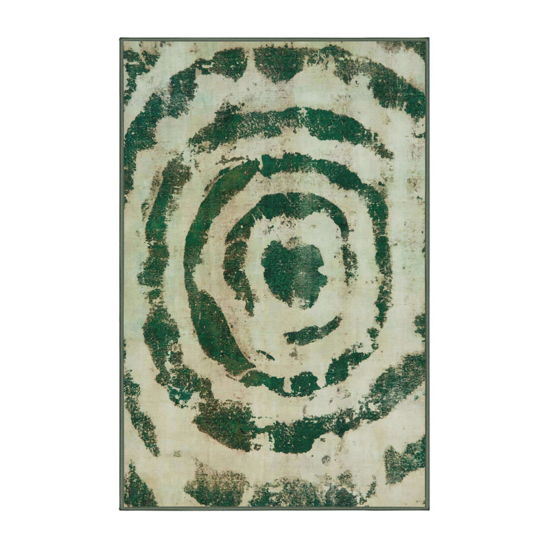 Tapis décoratif multicolore à motif abstrait, Rectangle 2 pi x 3 pi