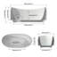 33.07 " W Freestanding Soaking Acrylic Bathtub
