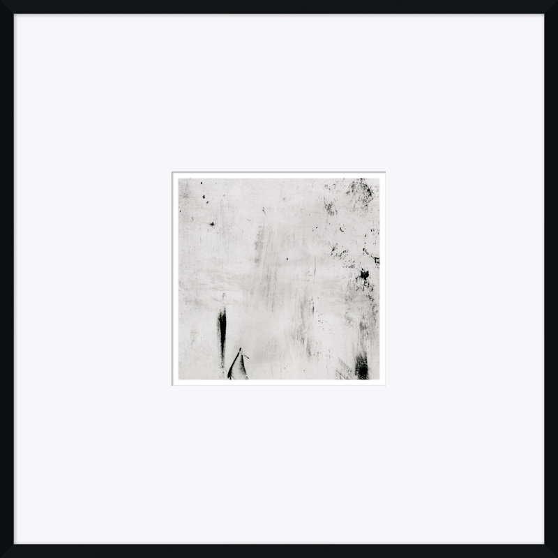Abstrait Locomotion - Peinture encadrée sur papier, H 25,25 po x l 25,25 po x P 1,38 po