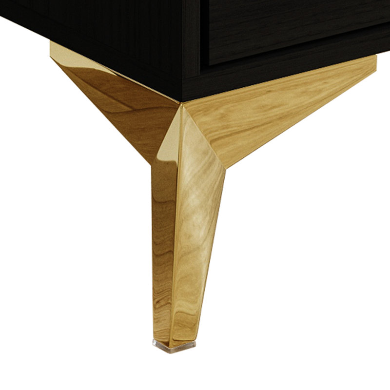Baccus 29.53'' W 5 - Drawer Dresser, Black