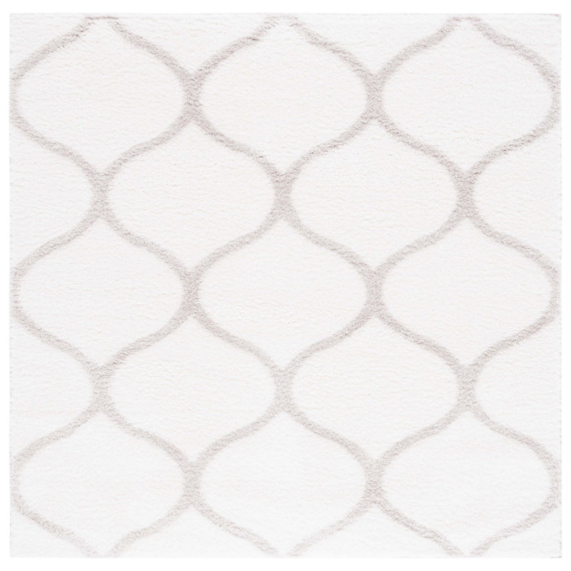 Tahoe Shag Performance Geometric Rug, Square 6'7"