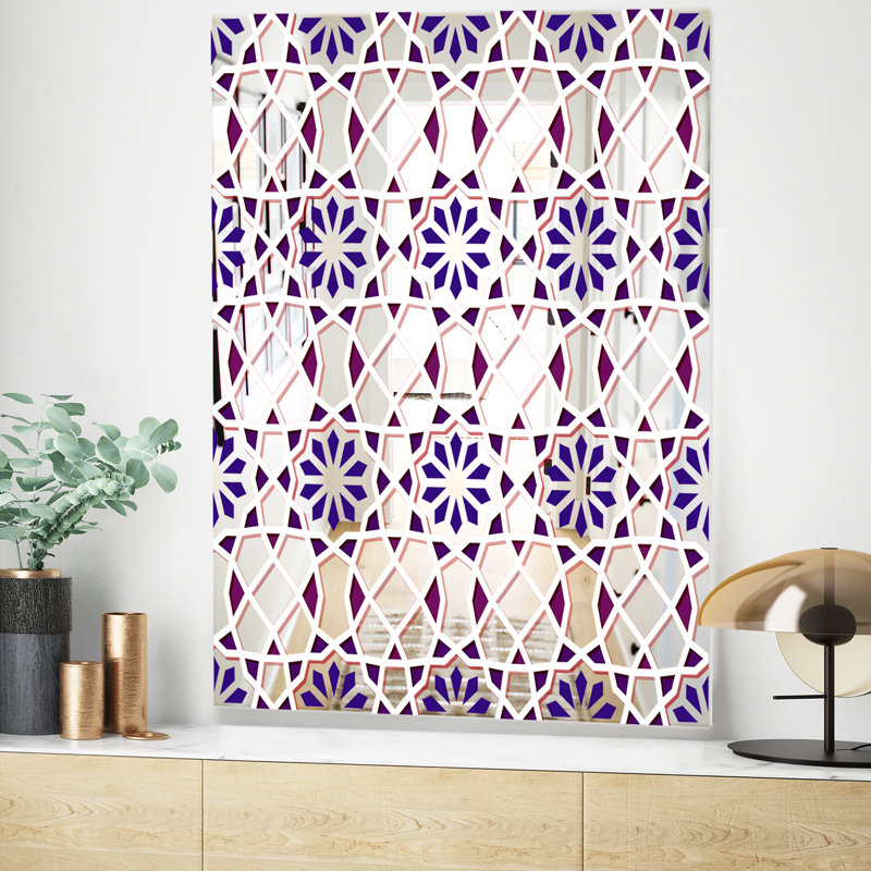 Miroir décoratif Mid-Century Tiles, H 39,4 po x l 29,5 po