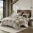 Urban Cabin Neutral 100% Cotton Jacquard 9-Piece King Comforter Set-102555627-35265878