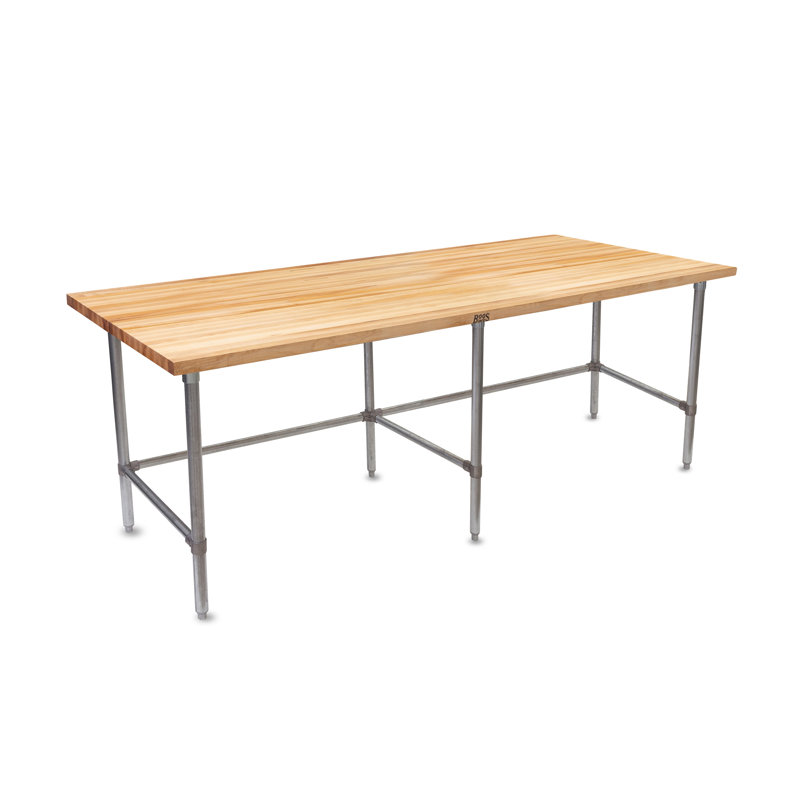 Station de préparation en bois, H 35,25 po x l 96 po x 36 po