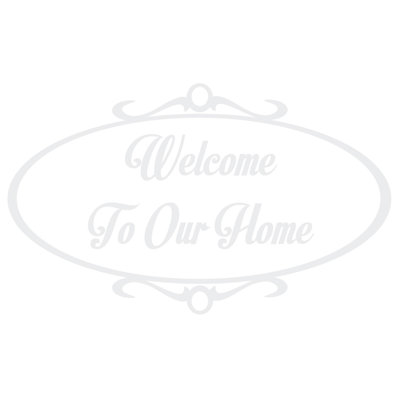 Décalcomanie murale welcome to home