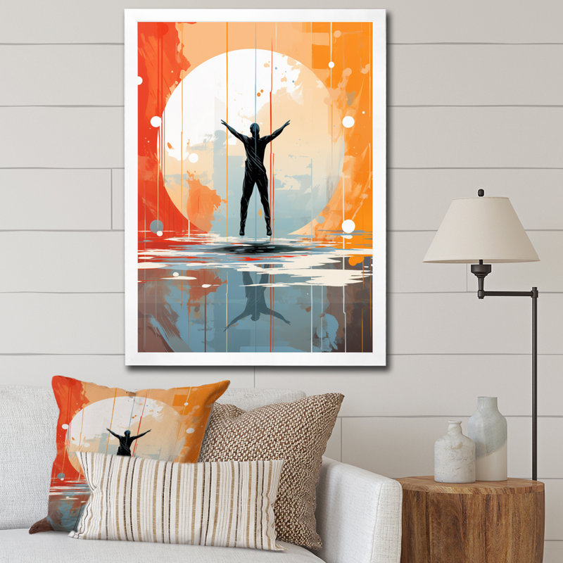 «Minimalisme Yoga Inner Balance III», reproduction d'art sur toile, H 20 po x l 12 po x P 1 po, Blanc