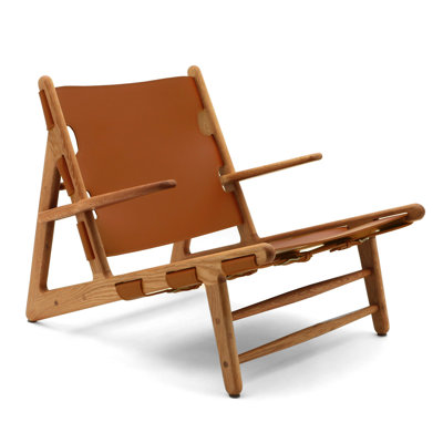 Solid Oak Frame Vintage Brown Performance Grade Vegan Leather Hunting Armchair, Fire- Fill, 27.46 In Height, 34.43 Width, 24.95 Depth, 20.01 Lb Weight Armchair Featuring Leather, And Materials,