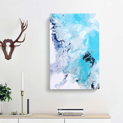 Holding Tight In Abstract - Wrapped Canvas