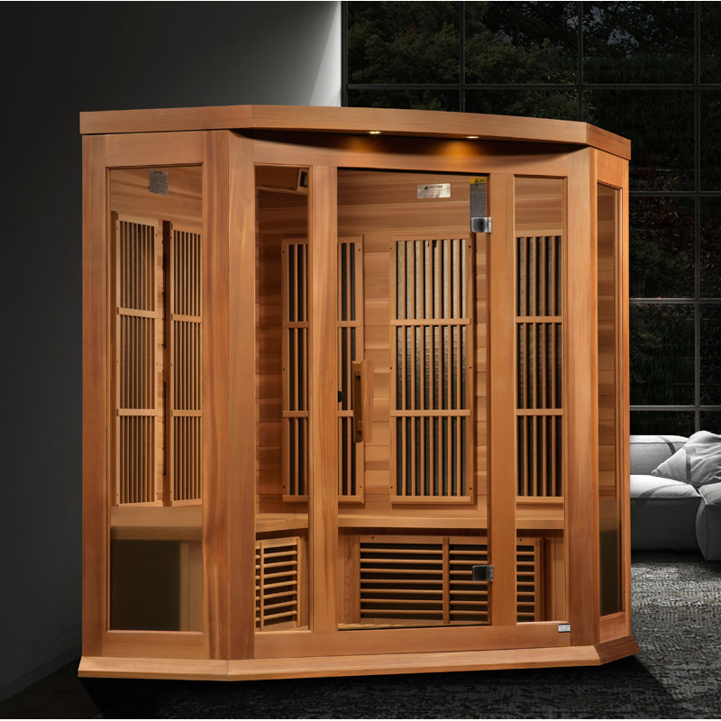 Dynamic Infrared 3 - Person FAR Infrared Sauna in Cedar