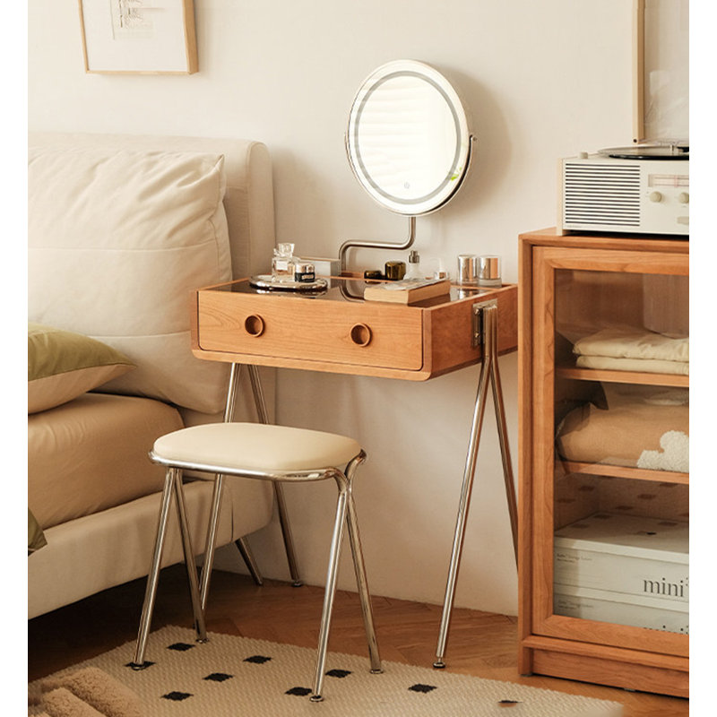 Palos Pine Solid Wood Vanity with Mirror