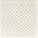 Auletta Cream Checkered Area Rug