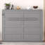 Lit escamotable double pleine grandeur, gris-832066586-832066587