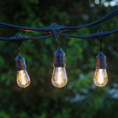 Pro 15-Light 48 ft. Outdoor Plug-In LED 1-Watt S14 2700K Soft White Bulb String Lights