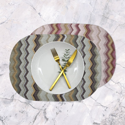 Montavion Polyester Chevron / Zig Zag Placemat