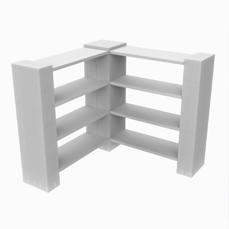 Étagère de coin à 4 niveaux, Transparent