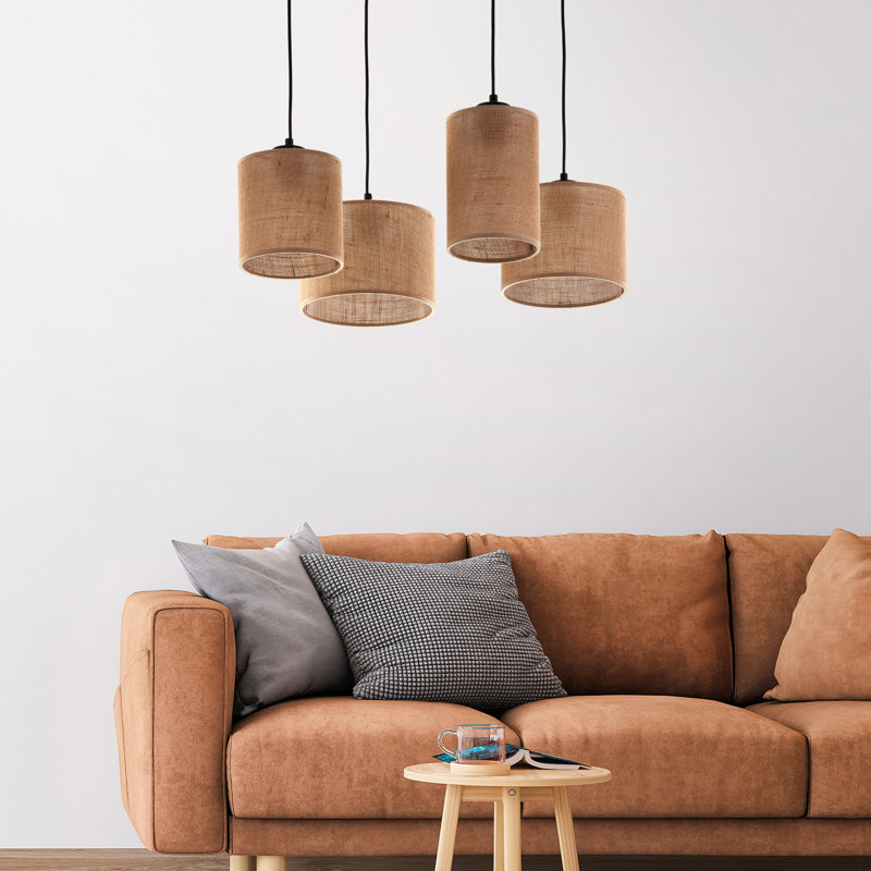 Luminaire suspendu naturel Jute 4, 4