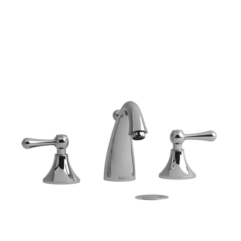 Robinet de salle de bain espacé Classic ™ avec ensemble de bonde, Chrome, Levier