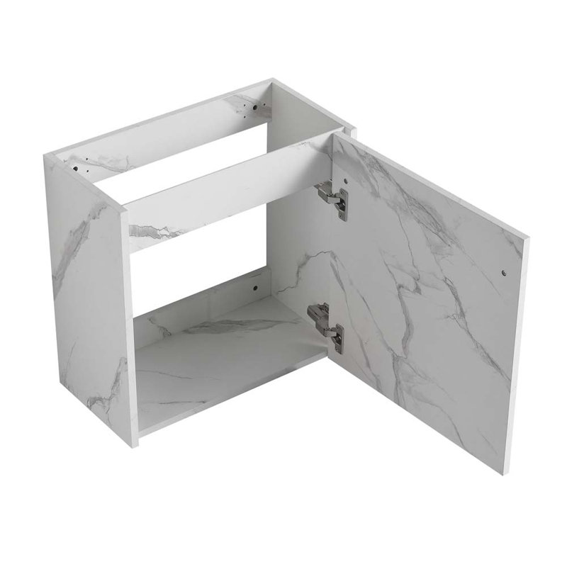 Meuble-lavabo simple 19,81 avec plateau, Noir