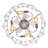 Matisha 21" Luxury Crystal Caged Ceiling Fan with Light Kit and Remote-346065774