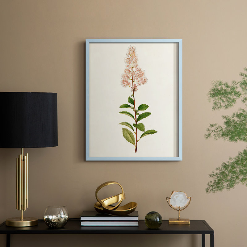 Mauve Garden Flowers II, reproduction encadrée - bois massif, H 21 po x l 17 po