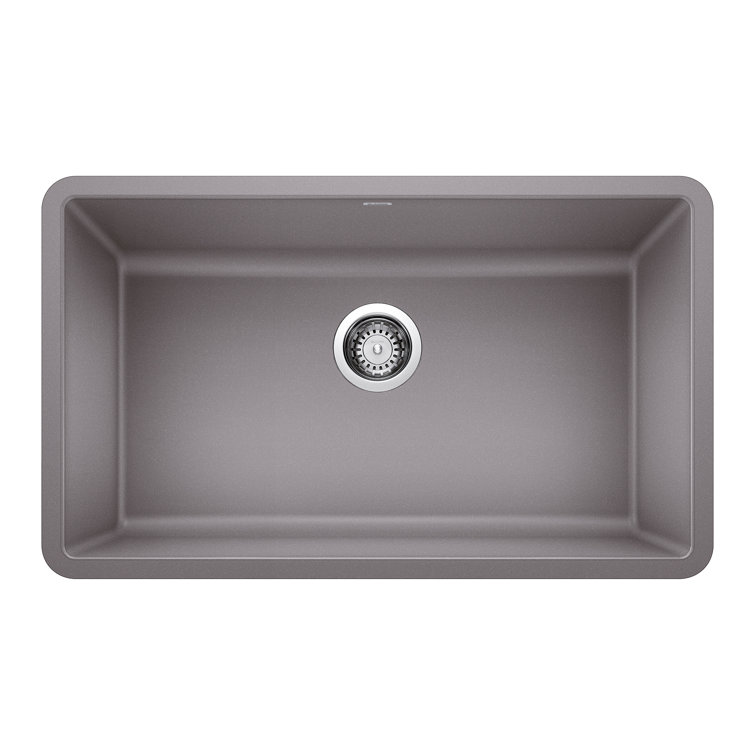 Blanco 442536 Precis SILGRANIT 30" Single Bowl Undermount Kitchen Sink