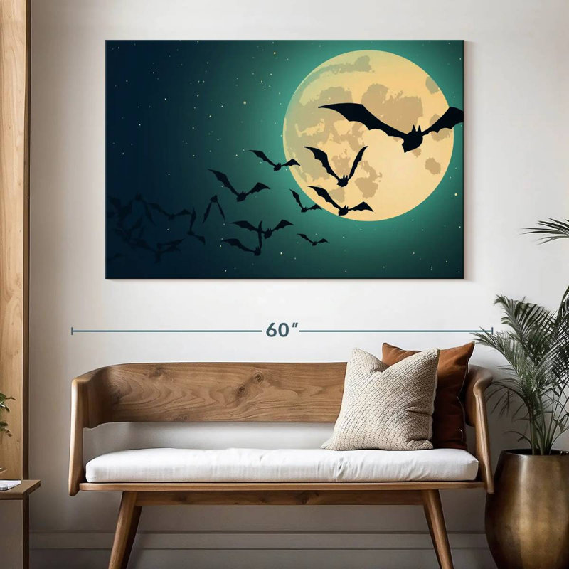 Les chauves-souris de la nuit, H 34 po x l 51 po