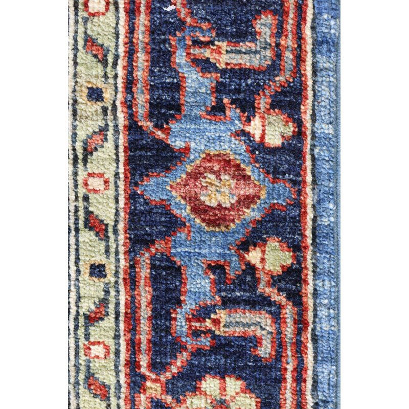 New Turkmen Afghan One-of-a-Kind Runner 2'10" X 8'2" Area Rug