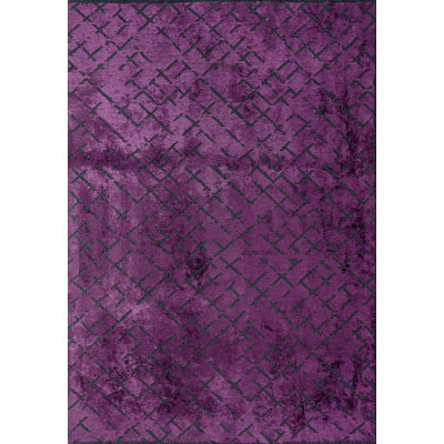 Rapture Abstract Area Rug in Purple