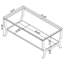 Table basse avec tablette