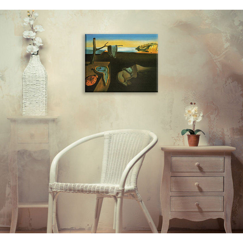 Melting Clocks by Salvador Dali Gallery Wrapped Canvas, 13" H x 18" W