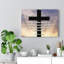 To The End Matthew 10:22 Christian - Wrapped Canvas Print-1931305585