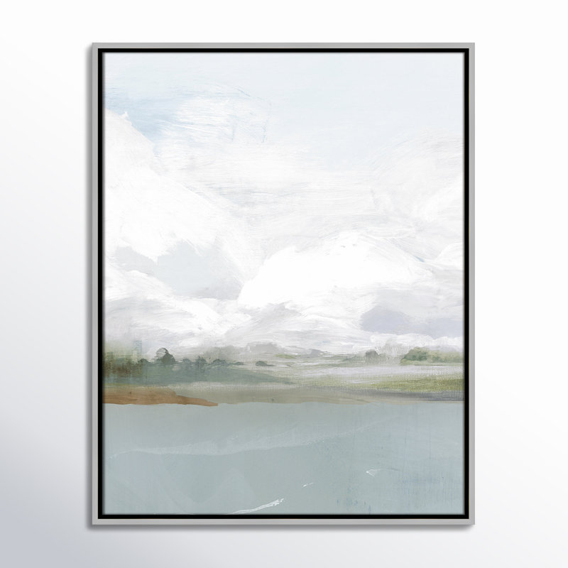 «All Shore - Floater Frame», reproduction d'art sur toile, H 29,5 po x l 23,5 po, Blanc