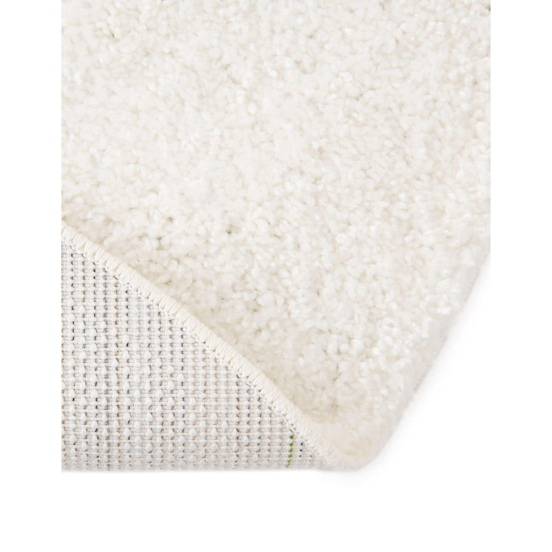 Tapis blanc éclatant Sarenna, Rond 6 pi 1 po