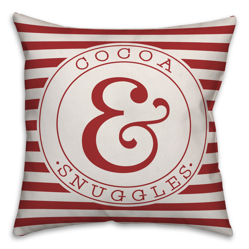 Striped Pillow Cover, 18" x 18", Polyester/Polyfill