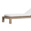 Chaise longue d'extérieur inclinable en teck