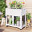 TOPMAX Patio 35.4''X17.7''X37.4'' Mini Wood Cold Frame-122276367
