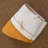 Round White Brown Laundry And Storage Basket