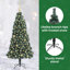 4.92' H Lighted Artificial Christmas Tree-841179497