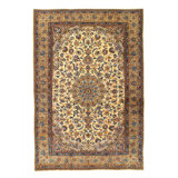 Fine Hand Knotted Persian Vintage Kashan 7'1'' X 10'3''