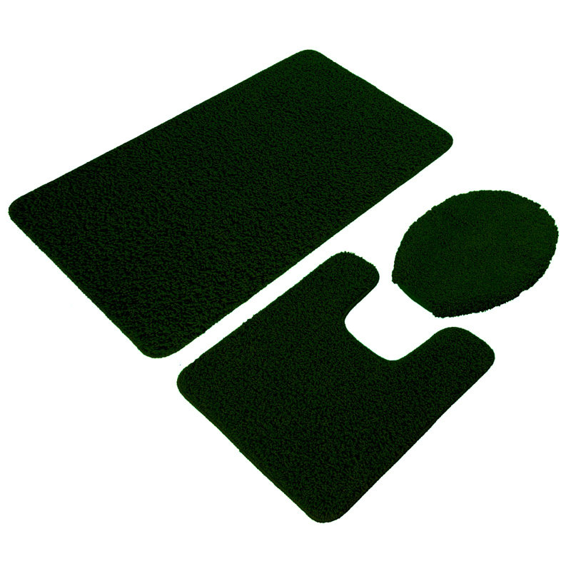 Saveion Non-Slip Bath Rug, Dark Green
