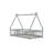 Wood Tent Bed for Kids, Montessori Style Low-Floor Bed ,House Shape Tent Bed Frame for Teens, Without Slats-1180393079