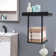 Bathroom towel rack with shelf and 3 hooks